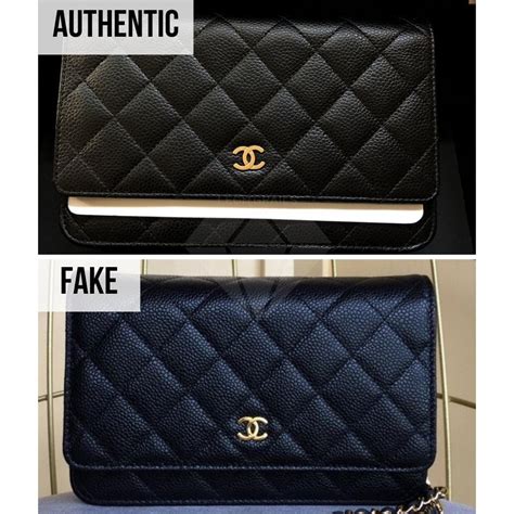 chanel wallet on chain real vs fake|authentic copy of chanel handbags.